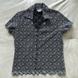Lace formal work wear top